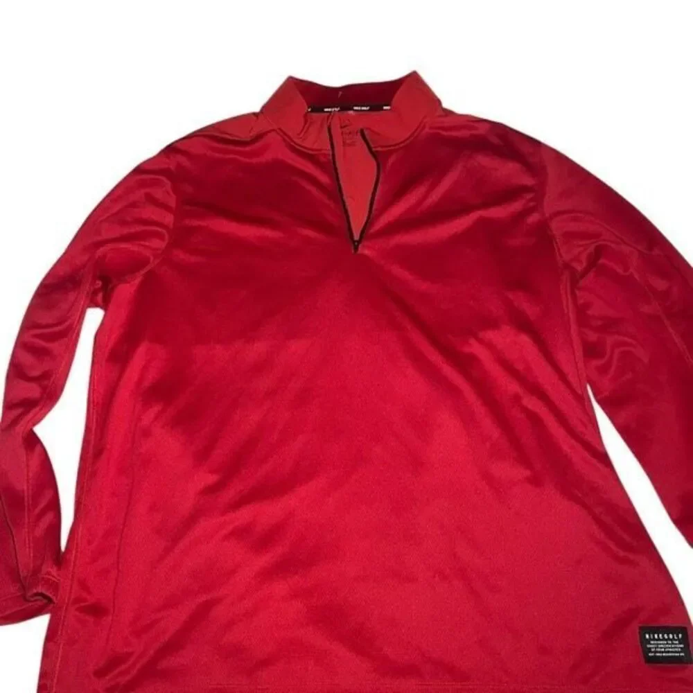 Nike men’s XXL red 1/4 zip pullover golf